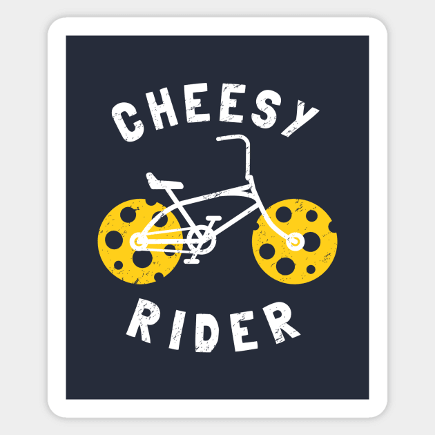 Cheesy Rider - Funny Cheesy Gift Sticker by propellerhead